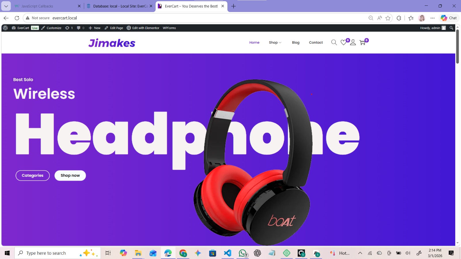 WordPress Store Screenshot