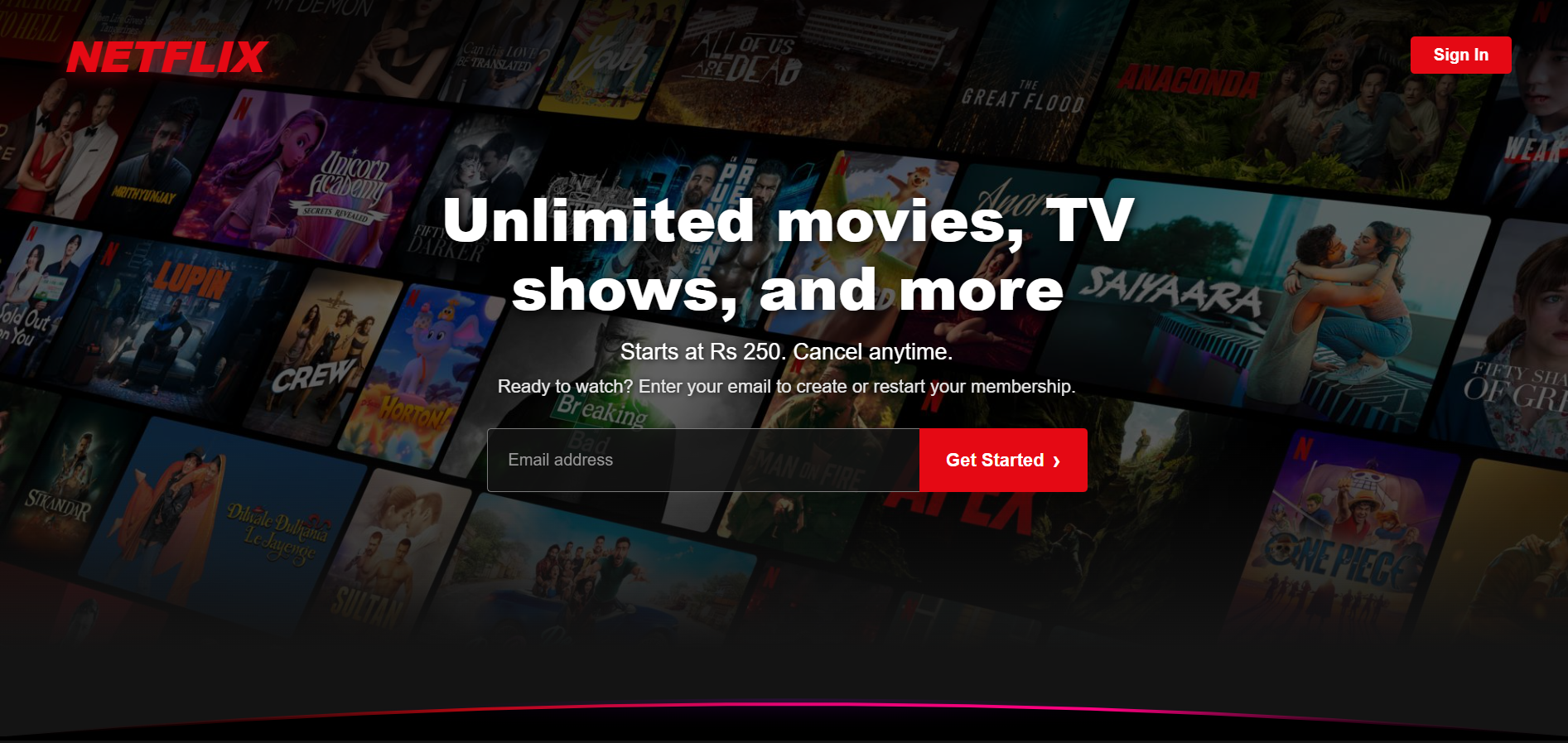 Netflix Clone Screenshot